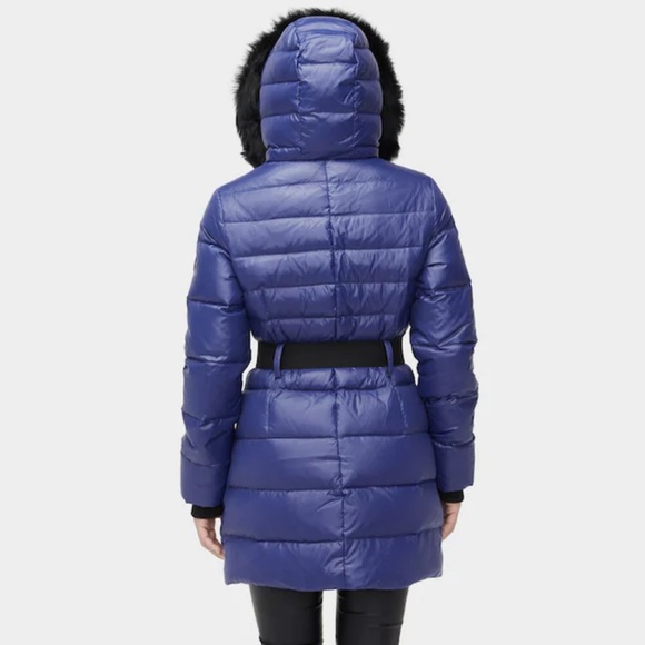 UGG | Valerie Belted Down Coat Nocturn Blue L NWT - Picture 15 of 16